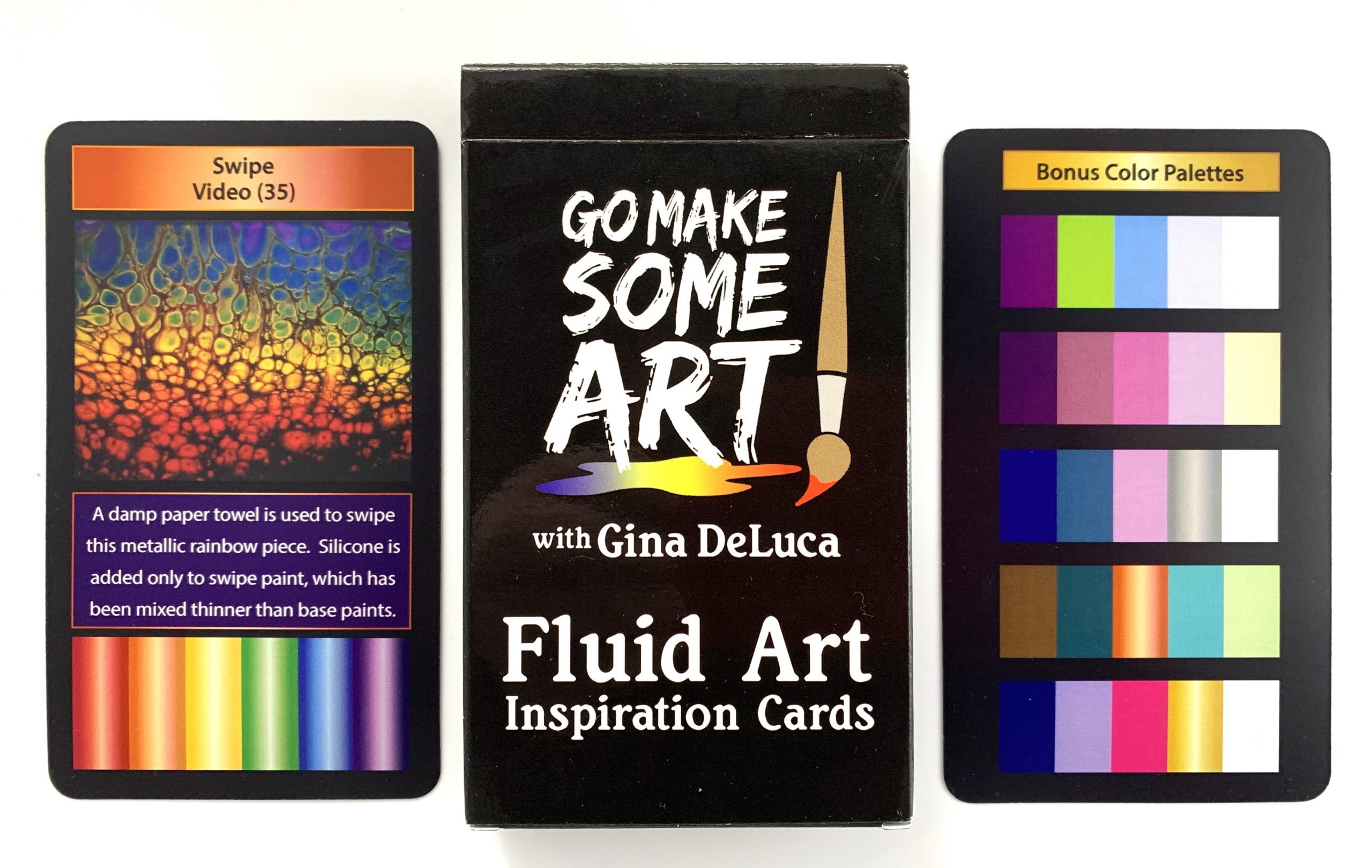 Go Make Some Art! Fluid Art Inspiration Cards - Gina Deluca