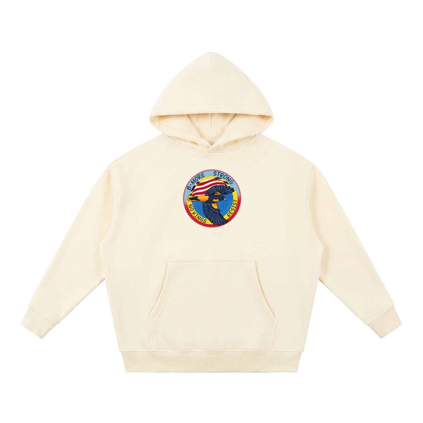 No Kings Essential Oversized Boxy Fit Fleece Hoodie - Image 13