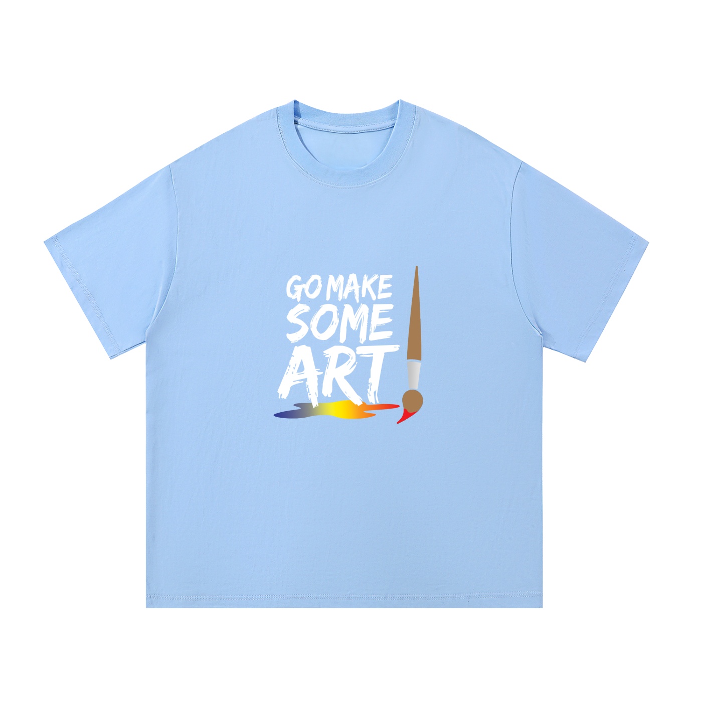 Go Make Some Art Essential Cotton T-Shirt - Image 5