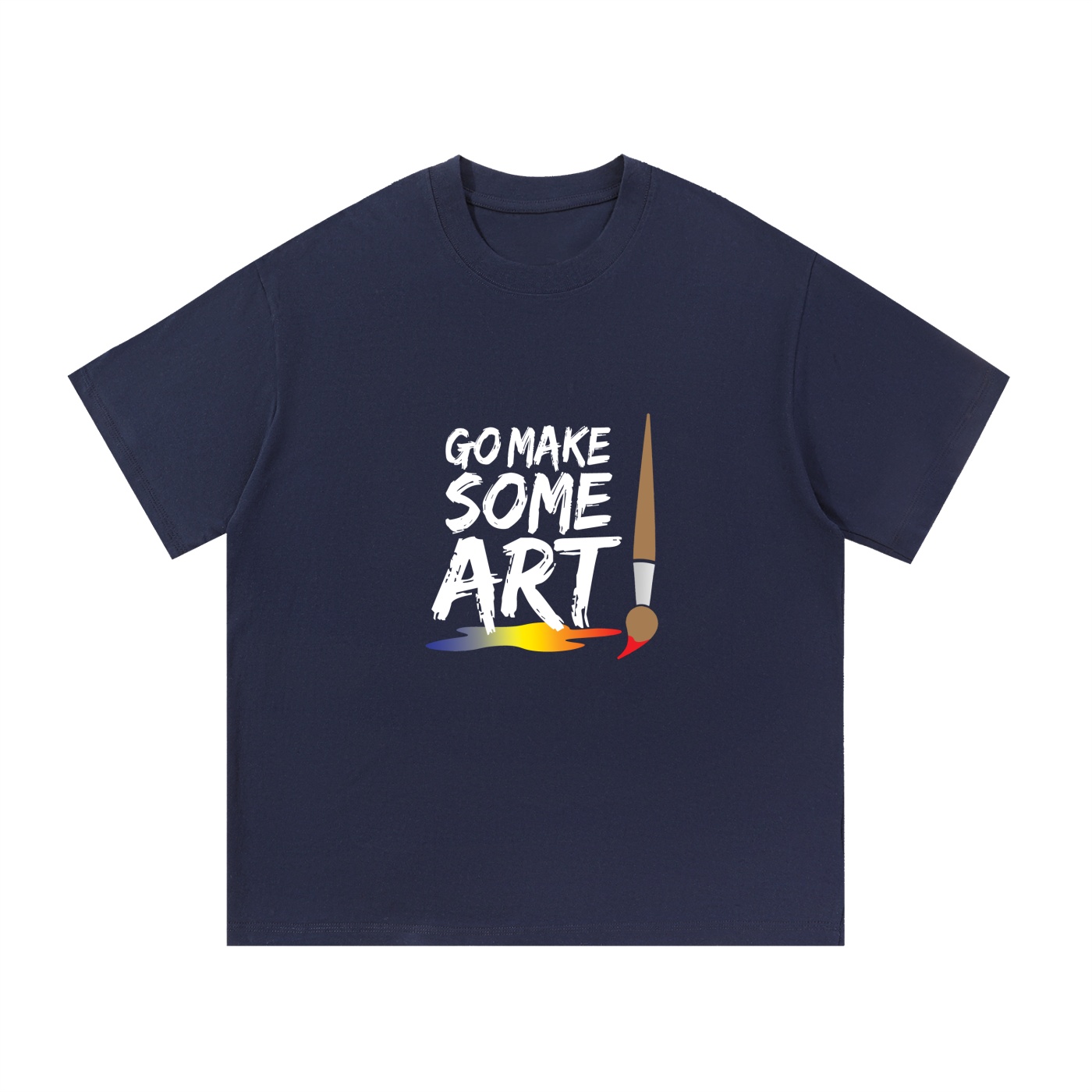 Go Make Some Art Essential Cotton T-Shirt - Image 13