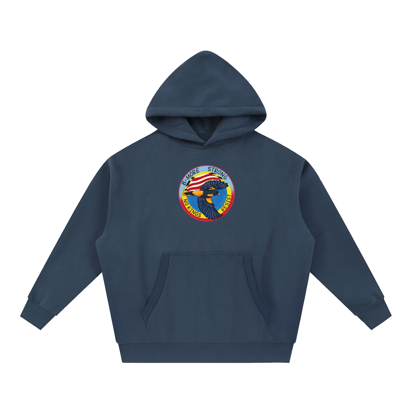 No Kings Essential Oversized Boxy Fit Fleece Hoodie - Image 7