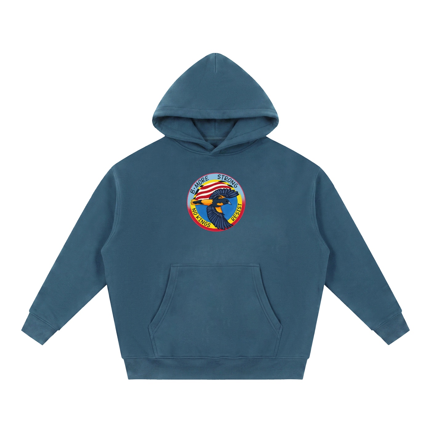 No Kings Essential Oversized Boxy Fit Fleece Hoodie - Image 17
