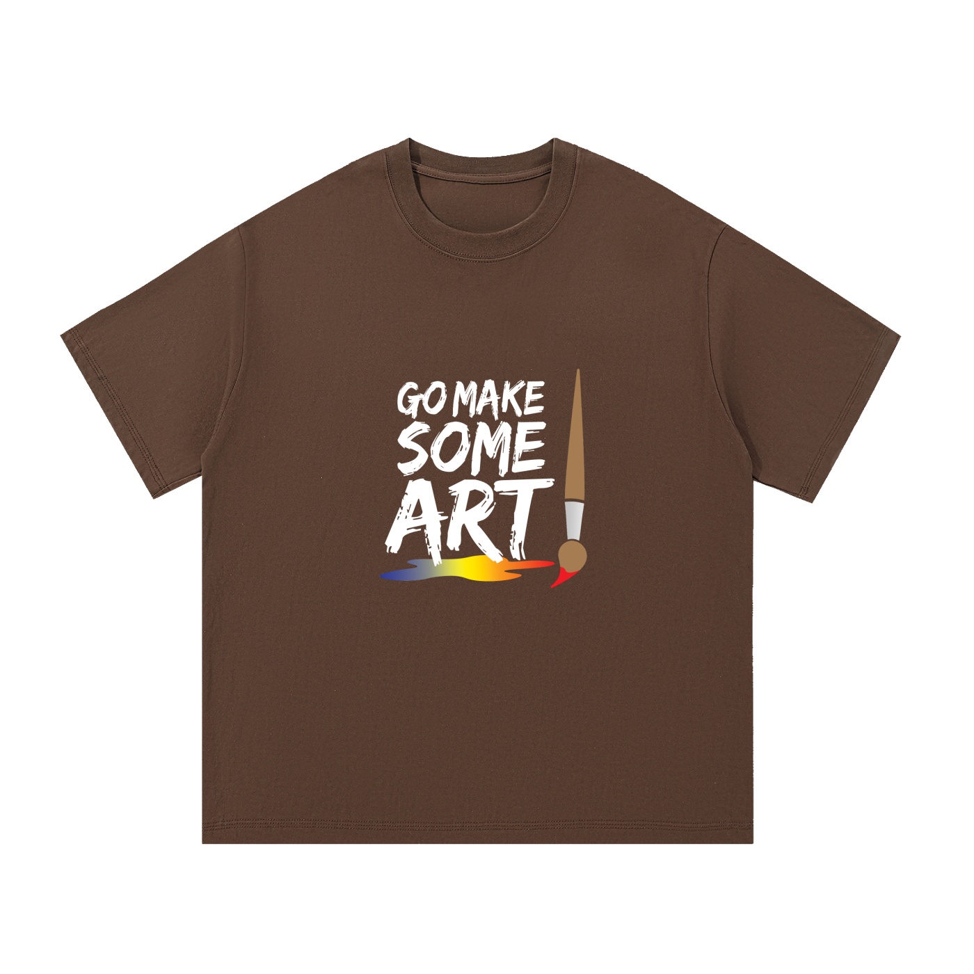 Go Make Some Art Essential Cotton T-Shirt - Image 11