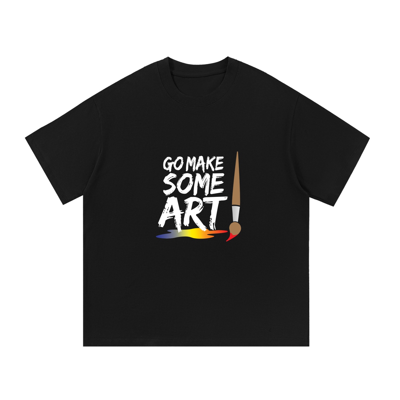 Go Make Some Art Essential Cotton T-Shirt