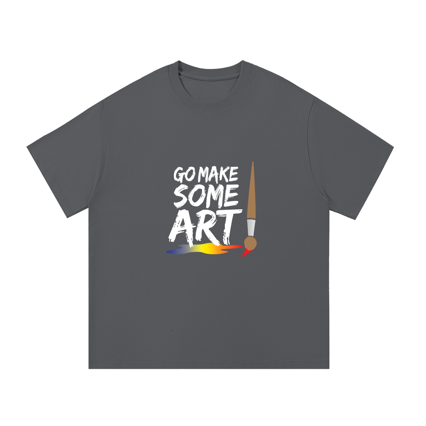 Go Make Some Art Essential Cotton T-Shirt - Image 7