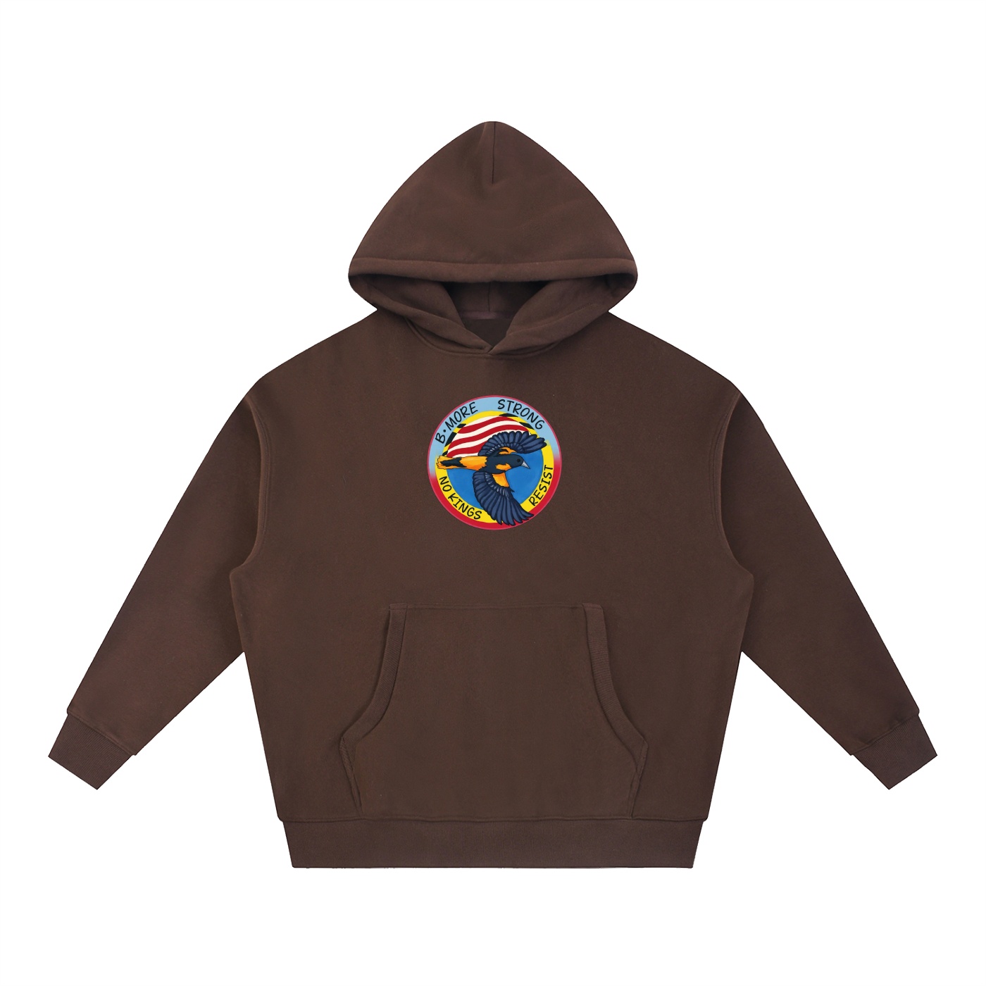 No Kings Essential Oversized Boxy Fit Fleece Hoodie - Image 9
