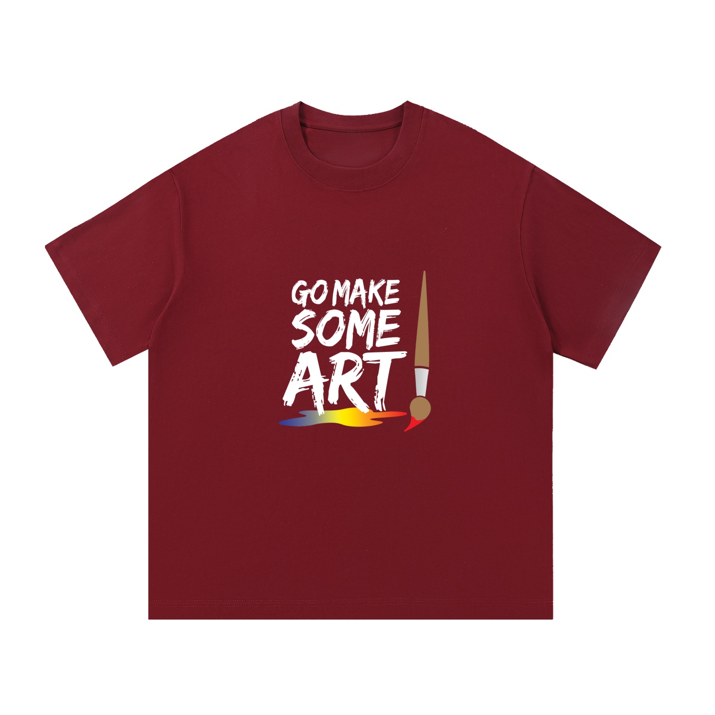 Go Make Some Art Essential Cotton T-Shirt - Image 9